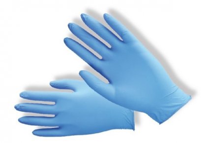 Nitrilové nepudrované rukavice veľkosť S - 100ks - modré