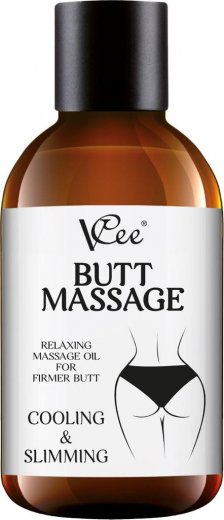 VCee Butt massage spevňujúci masážny olej na pozadí 200ml
