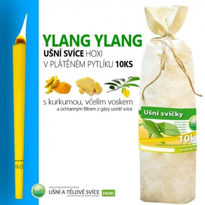 Ušné sviece HOXI s Ylang Ylang - 10ks