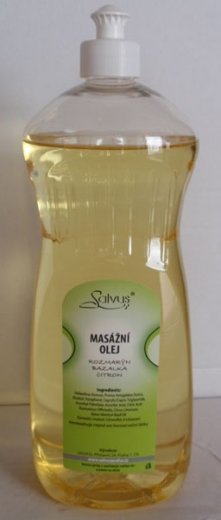 Salvus masážny olej Rozmarín, bazalka, citrón - 1l