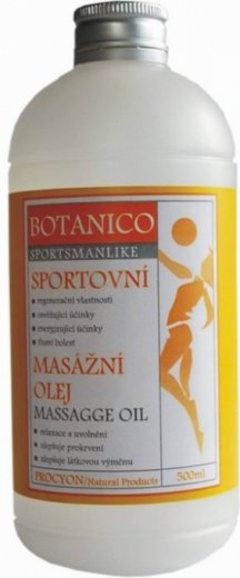 Botanico športový masážny olej 500ml