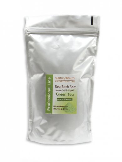 Morská soľ do kúpeľa -1kg- zelený čaj