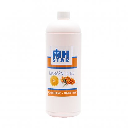 MH Star masážní olej pomeranč-rakytník - 1l