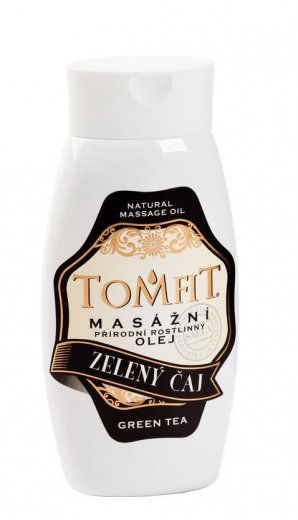 TOMFIT prírodný masážny olej Zelený čaj 250 ml