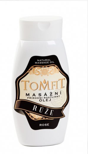 TOMFIT prírodný masážny olej Ruža 250 ml