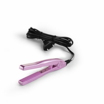 Mini Flat Iron žehlička na vlasy - růžová