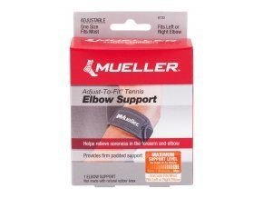 MUELLER Adjust-to-fit tennis elbow support, pásik na tenisový lakeť s gélovým vankúšikom