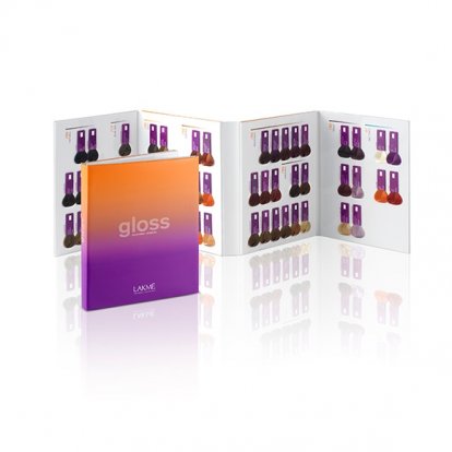 Lakme Gloss Vzorkovník prelivov Gloss, 53 odtieňov