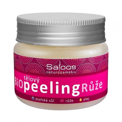 Saloos Bio Telový peeling - Ruža 140 ml