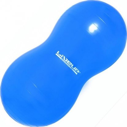 LIVEUP Gymball Peanut 90x45 cm gymnastická lopta - modrá