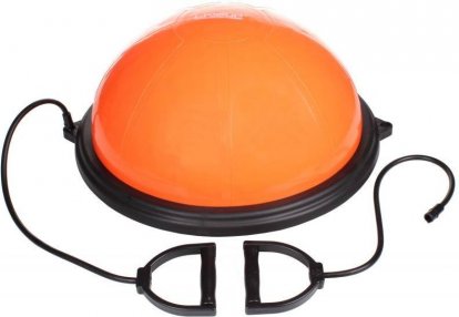 LIVEUP balančná lopta - bosu - 58CM/6500G - oranžová