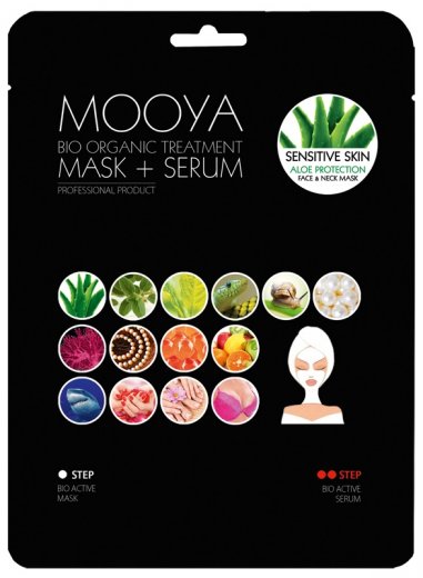 Organická maska Mooy s aloe vera, so sérom