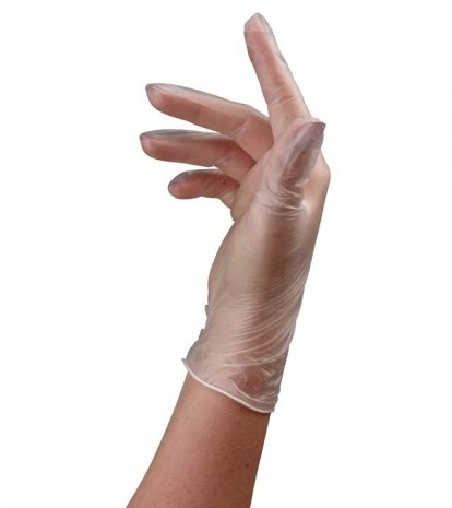 Jednorazové rukavice vinyl nepudrované veľkosť S - 100ks