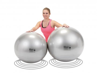 Gymnic Memory Ball pamäťový loptu 65cm - strieborný