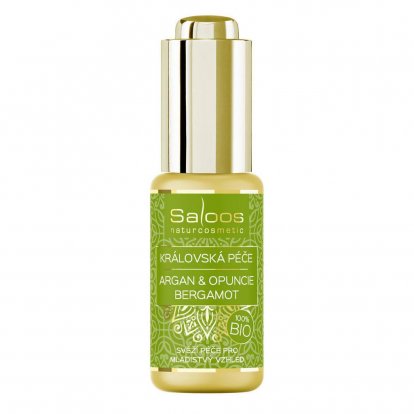 Saloos Kráľovská Starostlivosť Argan & Opuncie - Bergamot 100% bio, 20ml