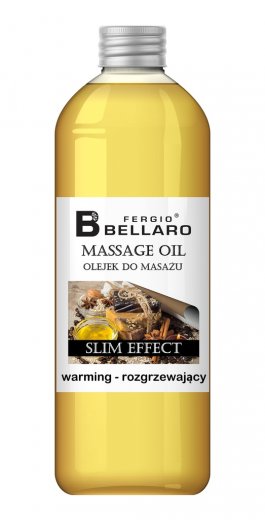 Fergio BELLARO masážny olej hrejivý Slim effect - 1l