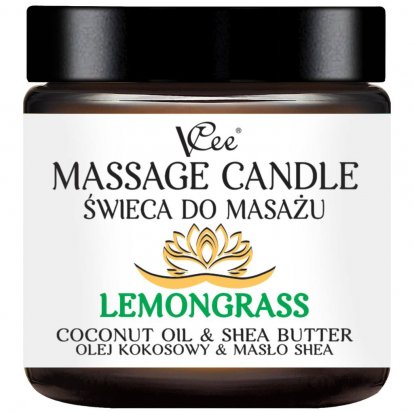 VCee Masážne sviece Lemongrass 80g