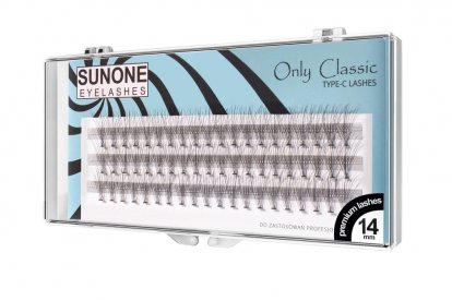 SUNON Standard umelé riasy trsy 0,1mm x 14mm, 60ks