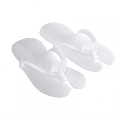 Jednorazové papuče penové "Japonky" - 10párů - biele