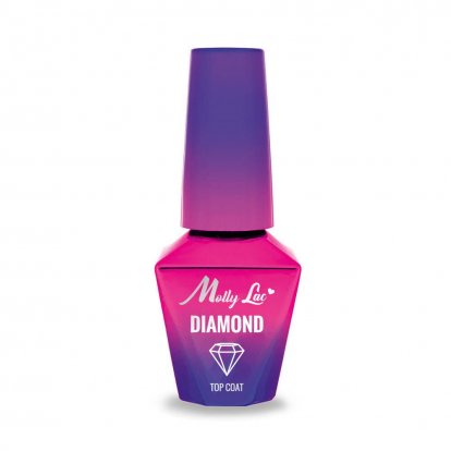 Molly Lac Diamond Top Coat 10ml klasický vrchný lak