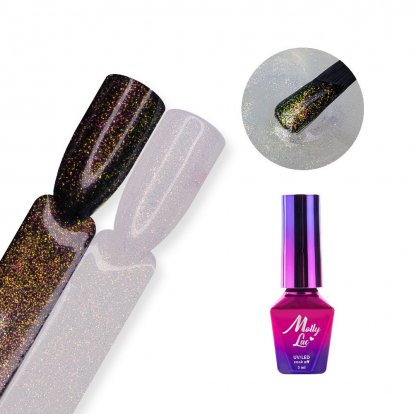Molly Lac Top no wipe Hollywood s trblietkami Golden Flower 5ml