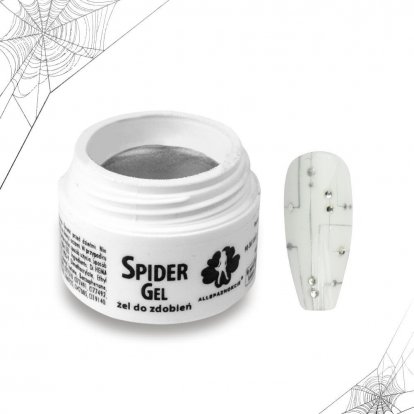 Spider Gél na zdobenie nechtov strieborný 3ml