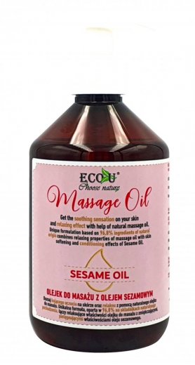 Eco-U masážny olej sa sezamovým olejom 500ml