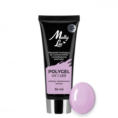 Akrylgel Polygel stavebný Molly Lac Hema/DiHema free Wild Orchid č.26 30ml