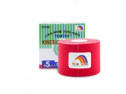 TEMTEX kinesiotape Classic - 5cmx5m - červený