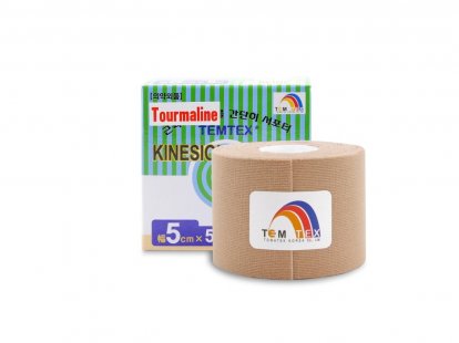 TEMTEX kinesiotape Tourmaline - 5cmx5m - béžový