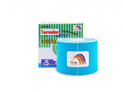 TEMTEX kinesiotape Tourmaline - 5cmx5m - modrý