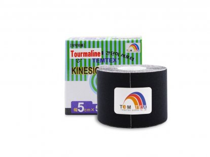 TEMTEX kinesiotape Tourmaline - 5cmx5m - čierny