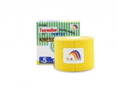 TEMTEX kinesiotape Tourmaline - 5cmx5m - žltý