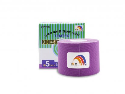 TEMTEX kinesiotape Classic - 5cmx5m - fialový