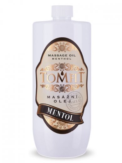 TOMFIT masážny olej s obsahom mentolu - 1l