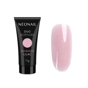 NeoNail Duo Akrylgel Shimmer Lilac - ružový 15g