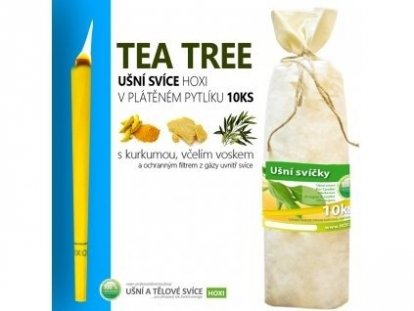 Ušné sviece HOXI s tea tree - 10ks