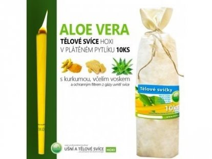 Telové sviece HOXI s Aloe Vera - 10ks