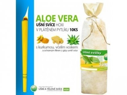 Ušné sviece HOXI s Aloe Vera - 10ks