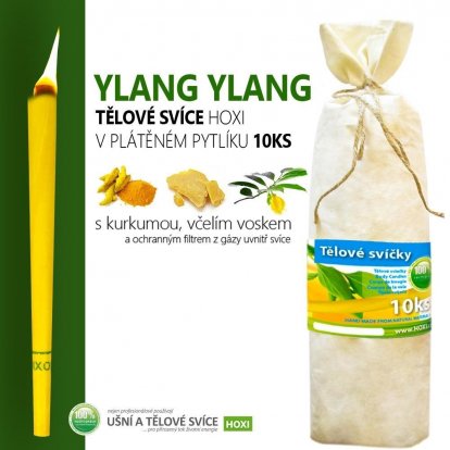 Telové sviece HOXI s Ylang Ylang - 10ks