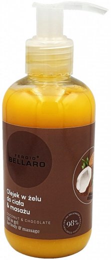 Fergio Bellaro olejový masážny gél kokos a čokoláda 170g