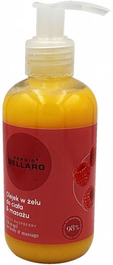 Fergio Bellaro olejový masážny gél malina 170g