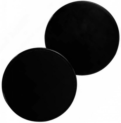 Kĺzavé disky posilňovacie slidery 2 ks - čierne