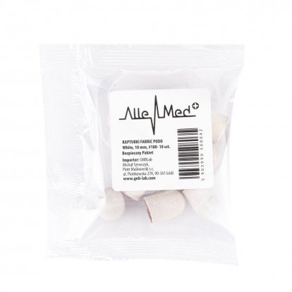 AlleMed Podo Brúsne klobúčiky 10mm, hrubosť 180 - 10ks