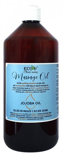 Eco-U masážny olej s jojobovým olejom 1l