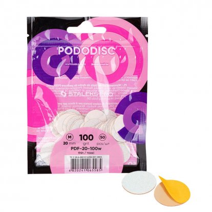 Staleks náhradné brúsne papieriky pre pododisk 20mm hrubosť 100, 50ks