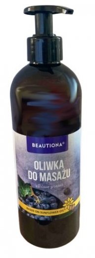 Beautiona masážny olej Hroznové víno 500ml